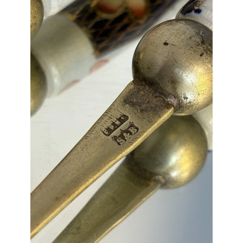 Slack & Barlow Serving Spoon And Fork Imari-Style